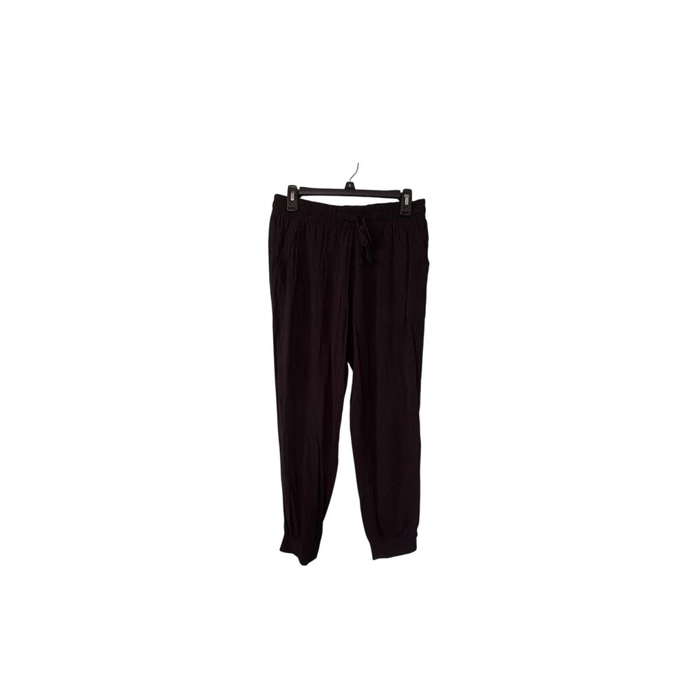 Splendid USA Small Black joggers Drawstring Side Pockets Pants Rayon